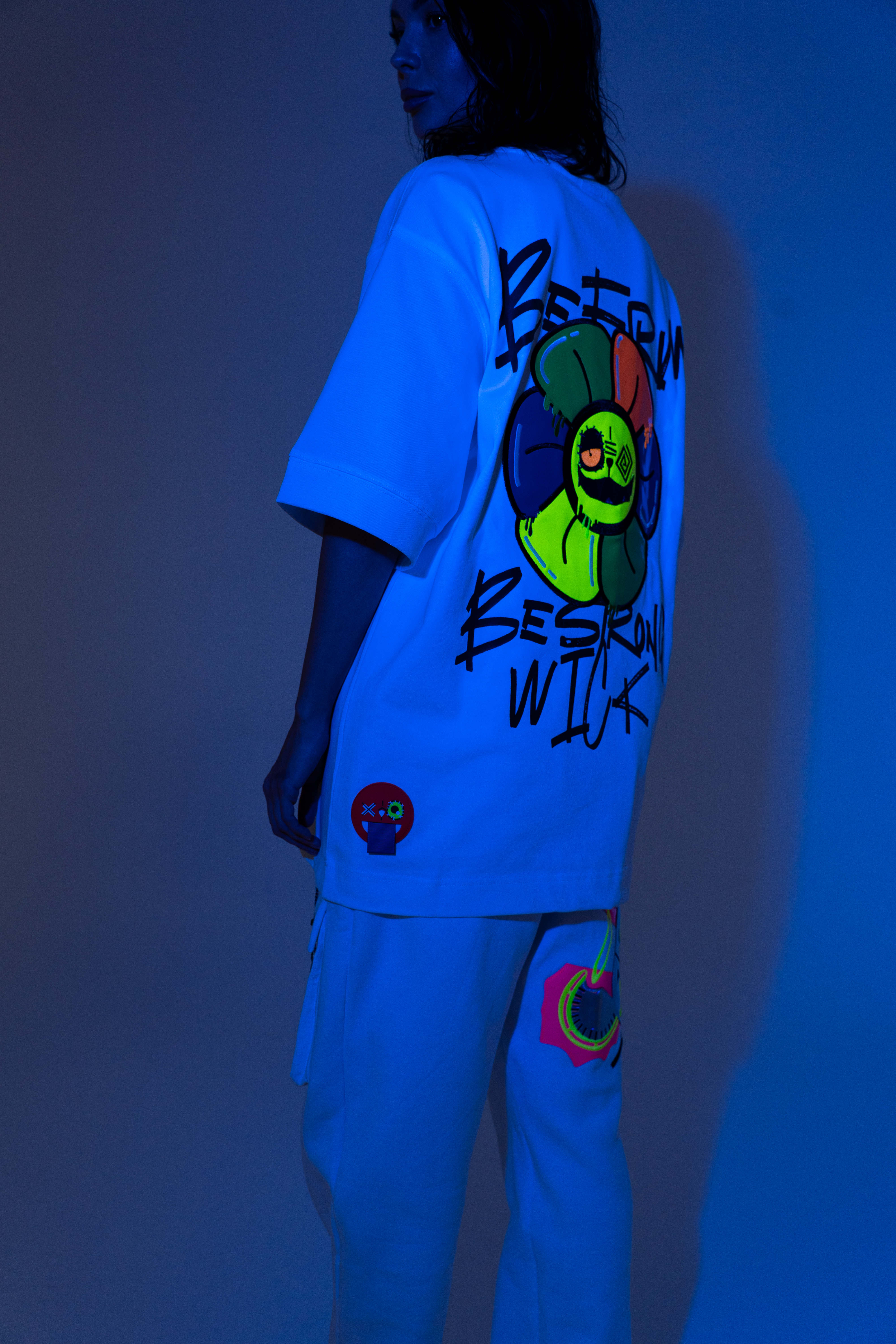 Neon ICE UV shoot — white set back